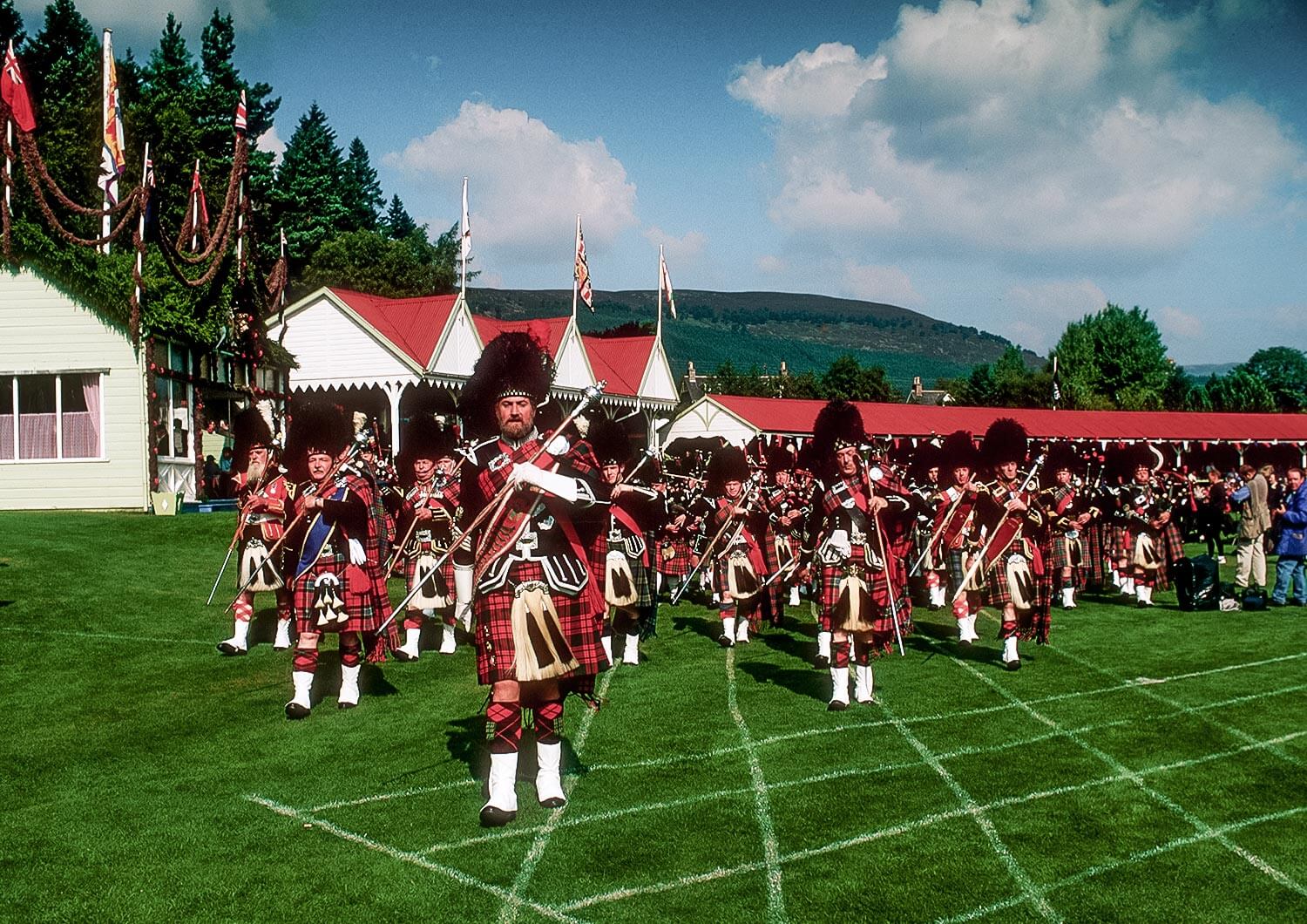 Scottish pipe band at the Scottish Highland Games 