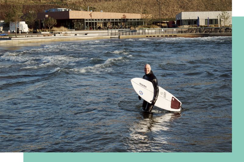 Andy Hadden, founder of Lost Shore Surf resort