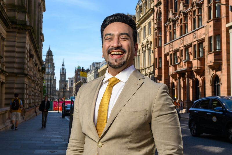 Nabeel Qadeer in Glasgow