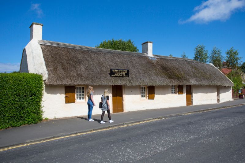 Robert Burns' cottage in Alloway 
